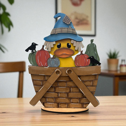 Fall Scarecrow Duck Interchangeable Basket DIY Kit