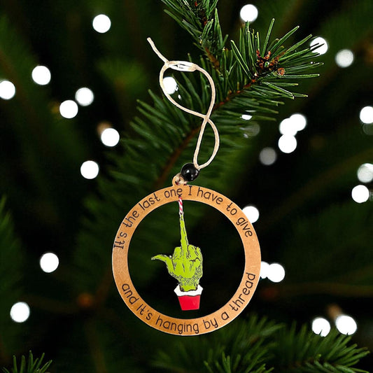 Grinch-Inspired “Last One” Ornament – Funny Christmas Decor